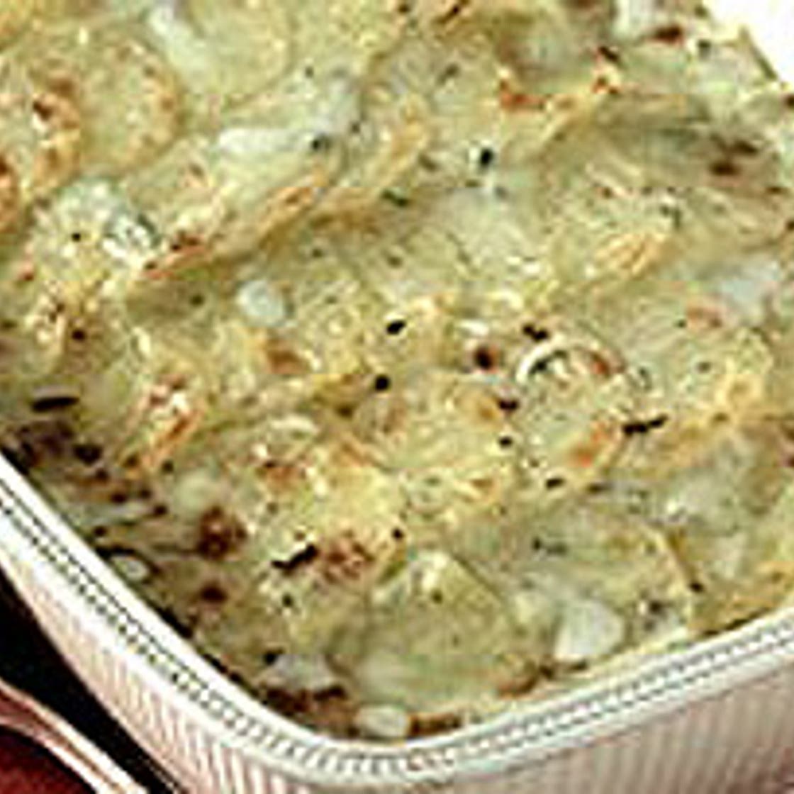 Blue Cheese Scalloped Potatoes
