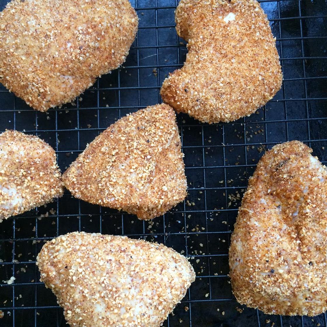 Gluten-Free Shake and Bake Almond Chicken