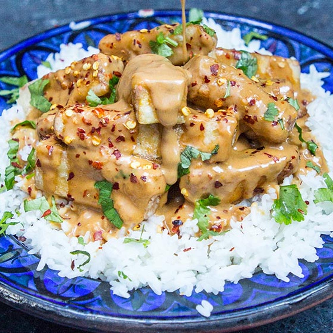 Crispy Coconut and Peanut Smoked Tofoo - Tofoo