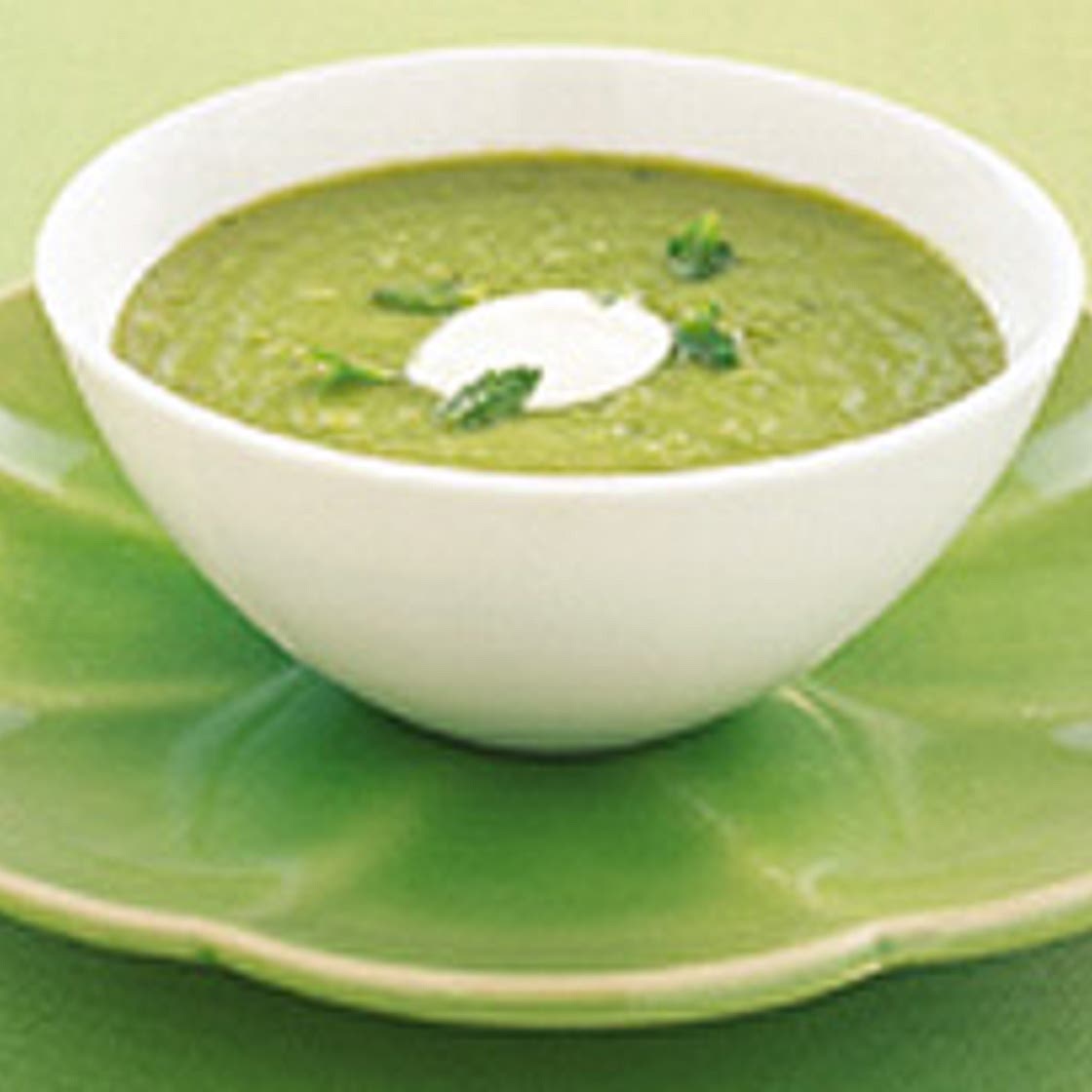 Soupe aux petits pois du printemps