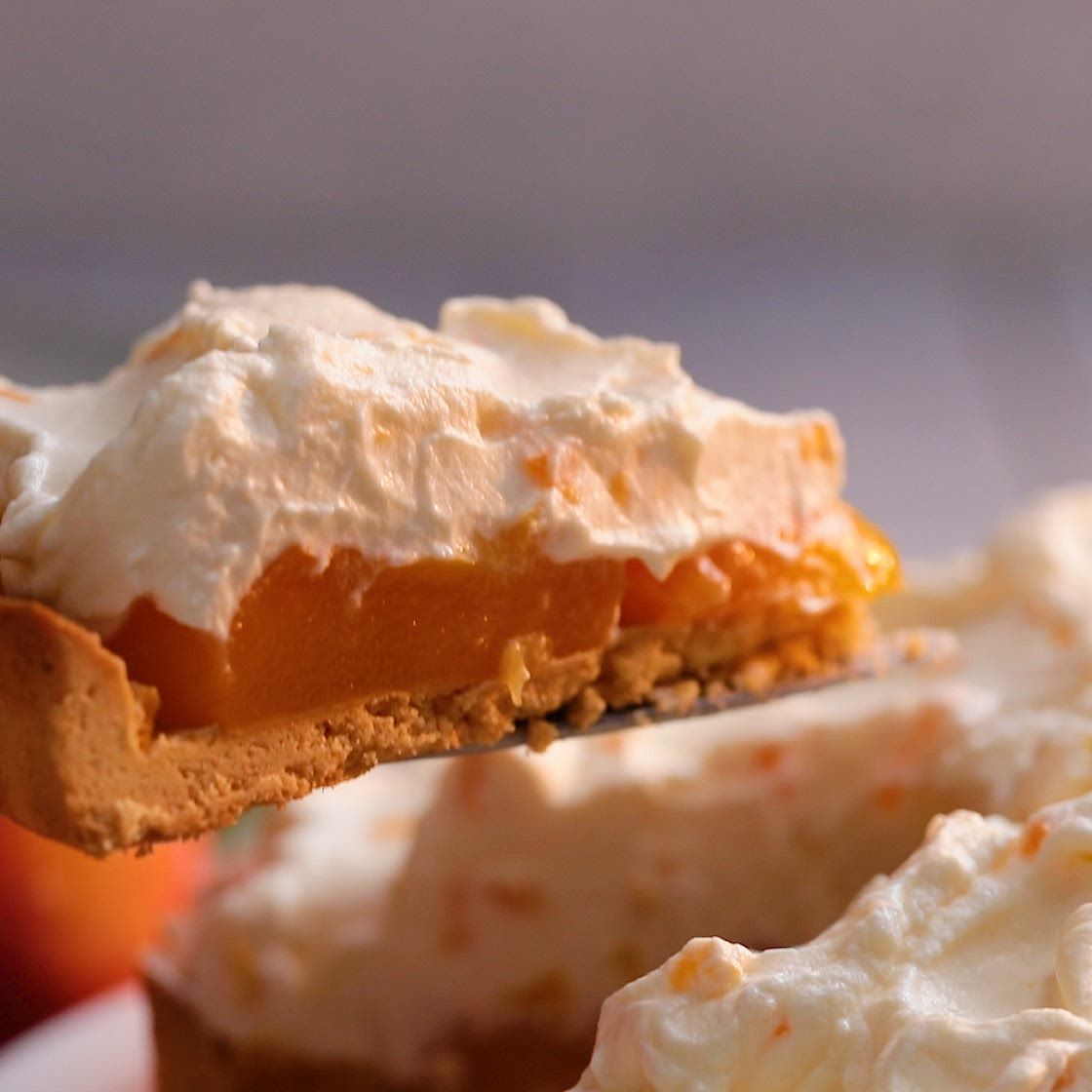 4-Ingredient No-Bake Peach Pie