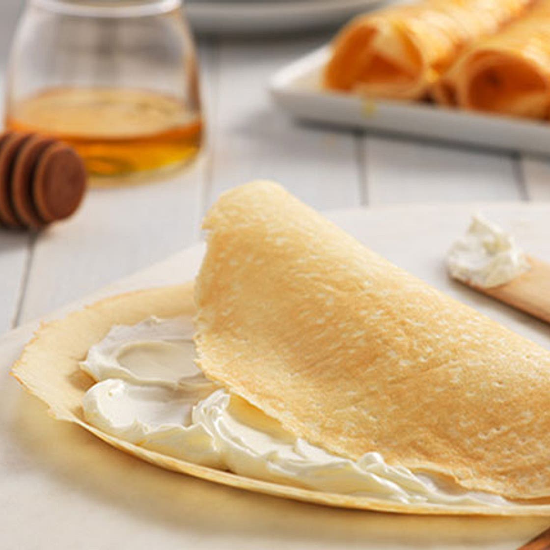 Crêpes au fromage à la crème et au miel