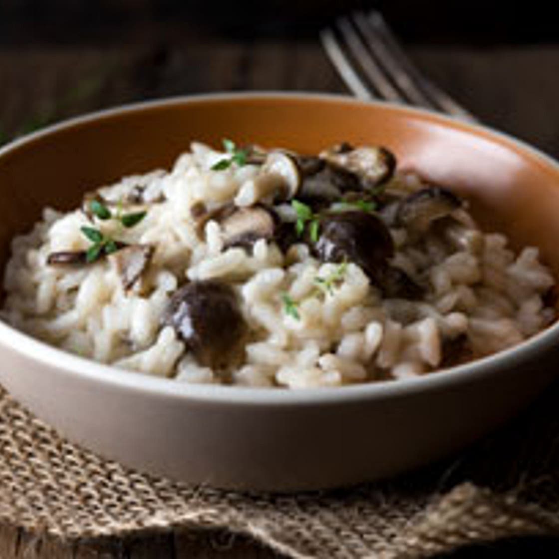 Risotto aux champignons shiitakes
