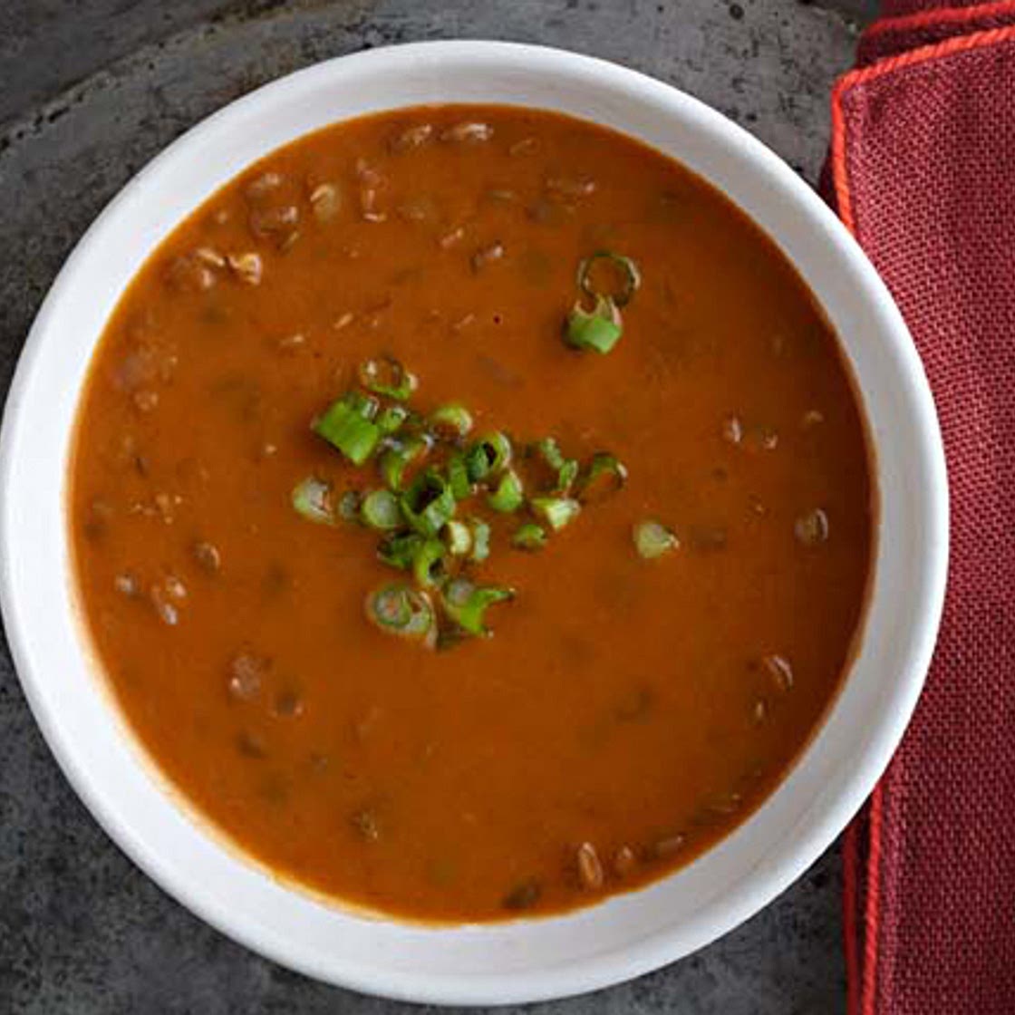 Soupe crémeuse de lentilles à la mijoteuse