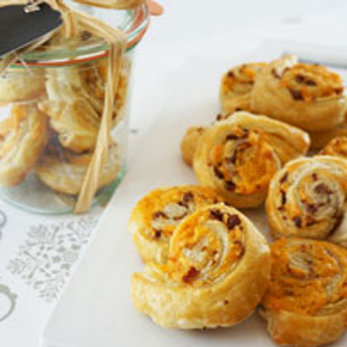Easy Cheddar and Bacon Pinwheels
