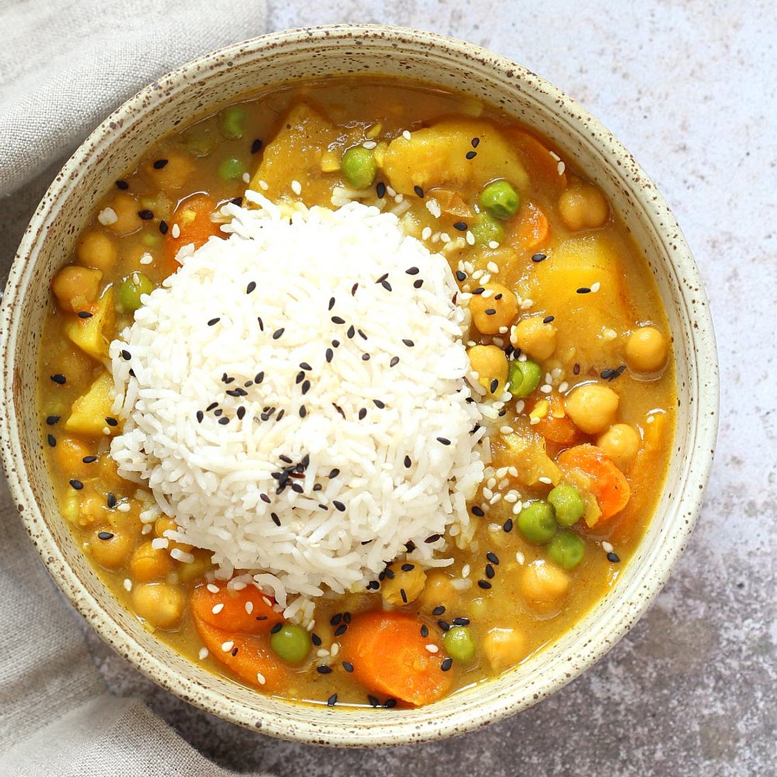 Vegan Japanese Curry in Instant Pot (saucepan option)
