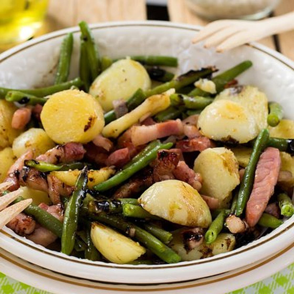 Potato Salad with Green Beans & Mustard Vinaigrette