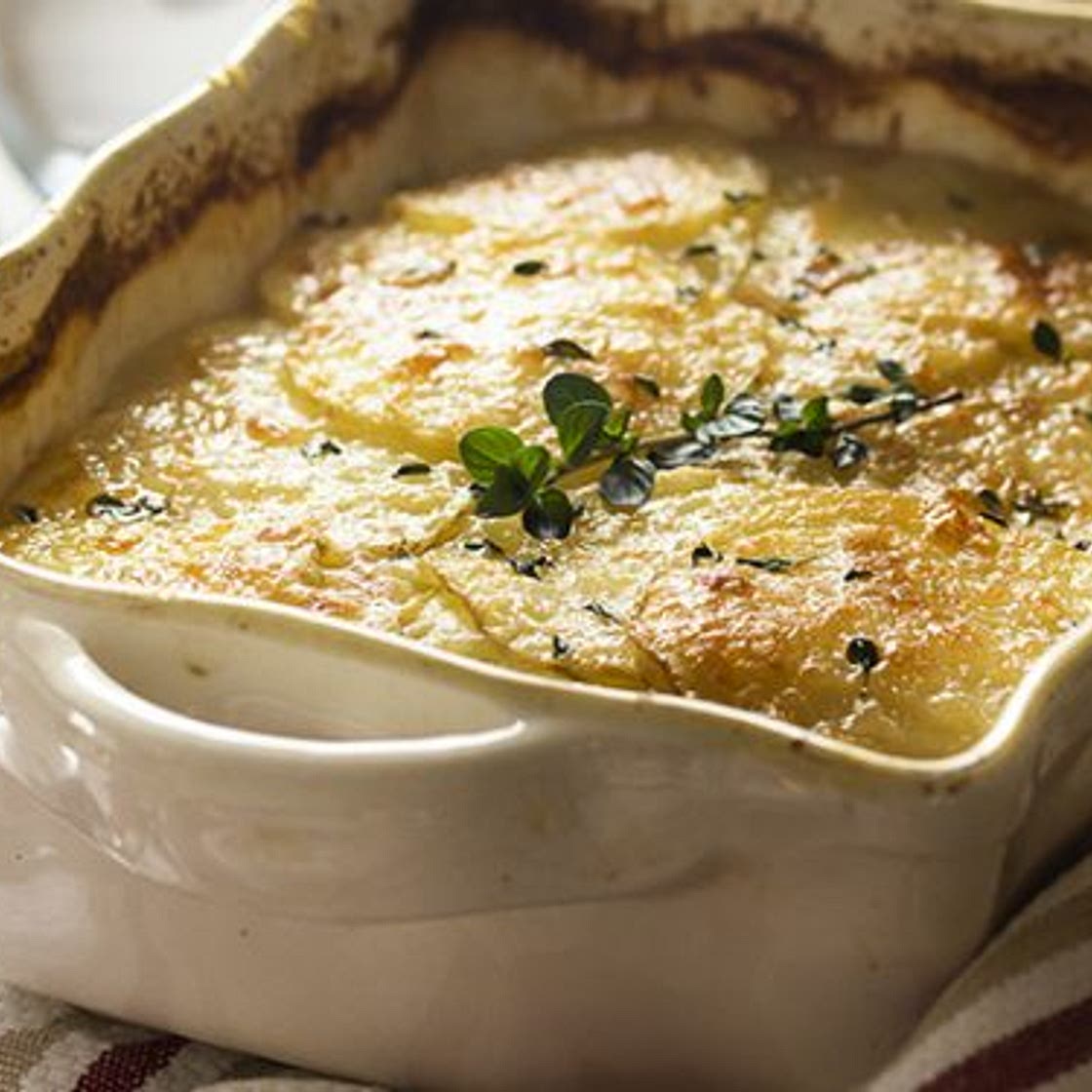 Potato Leek Gratin with Cheddar and Pancetta