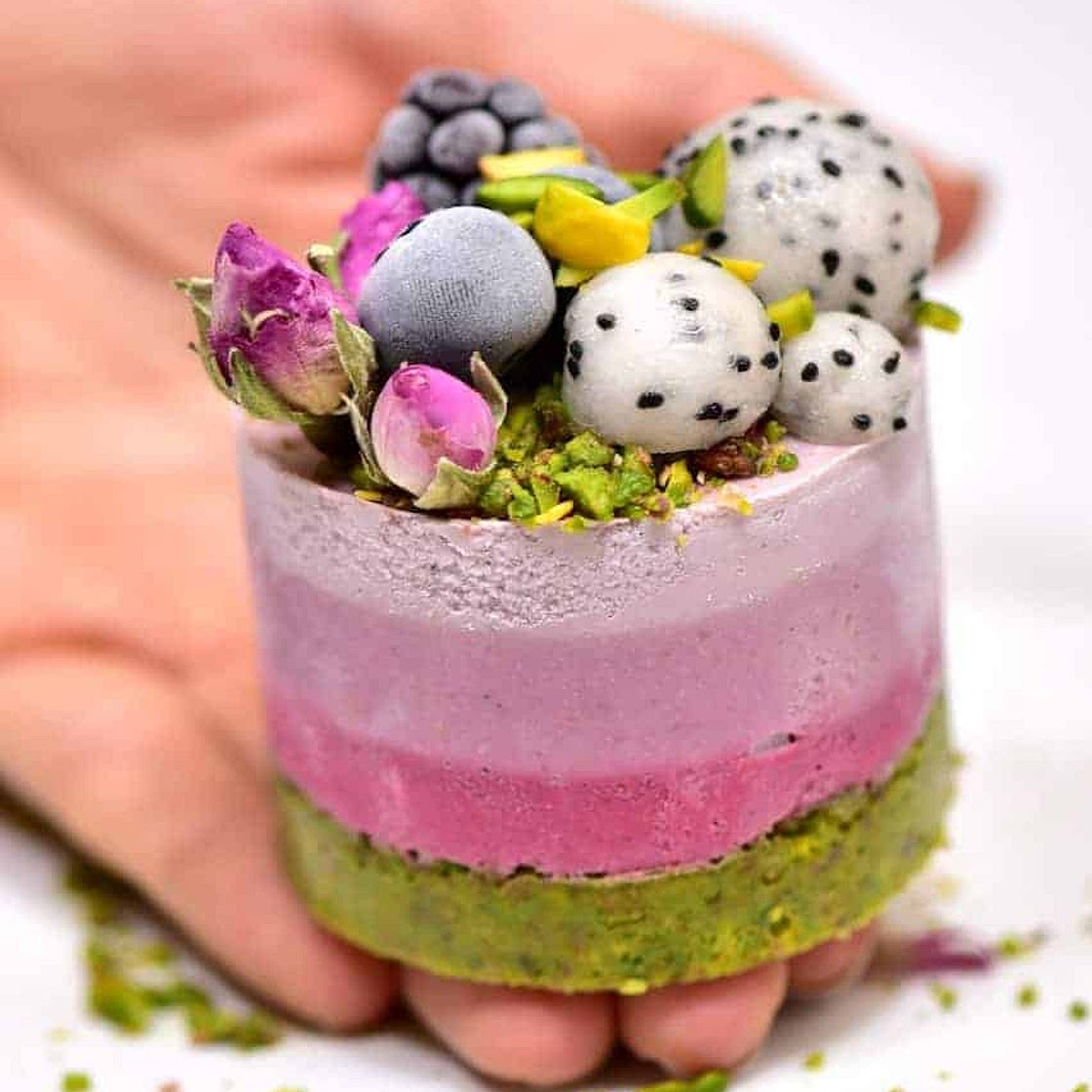 Cherry Pistachio Cheesecake