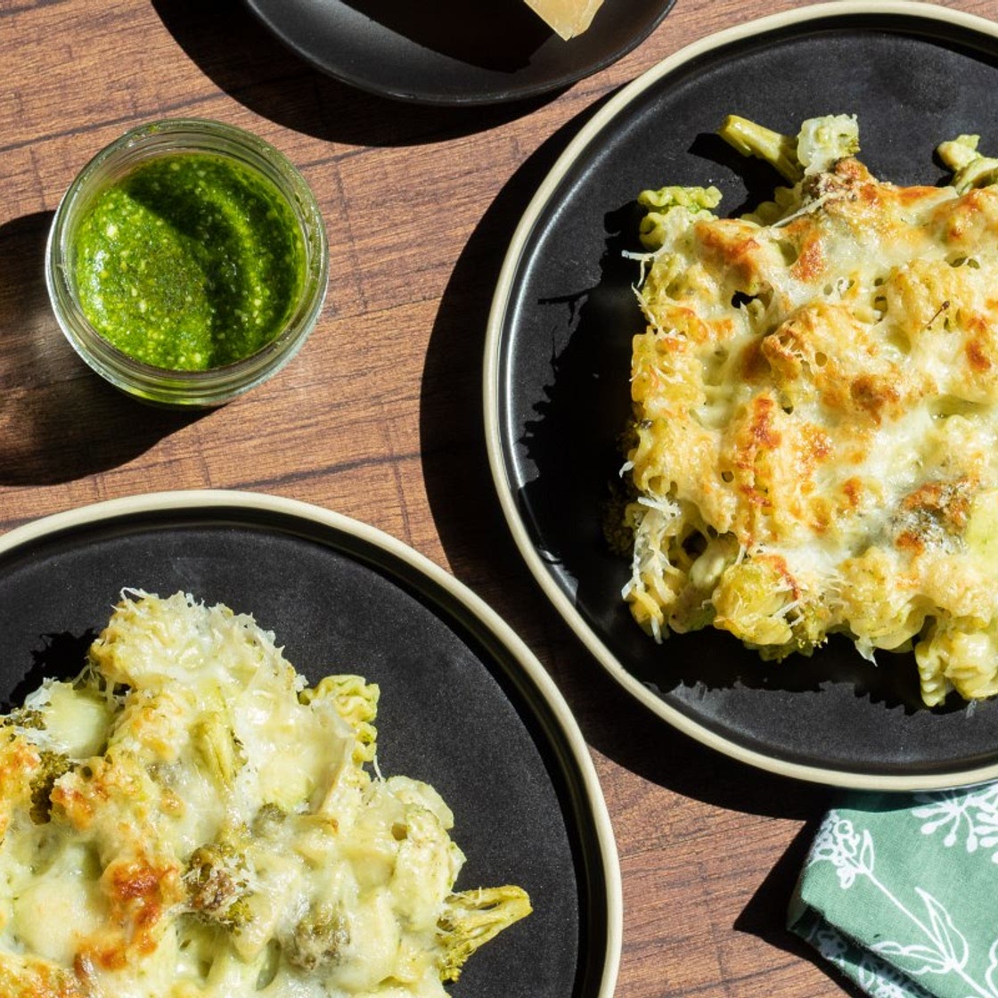 Chicken Pesto Pasta Bake