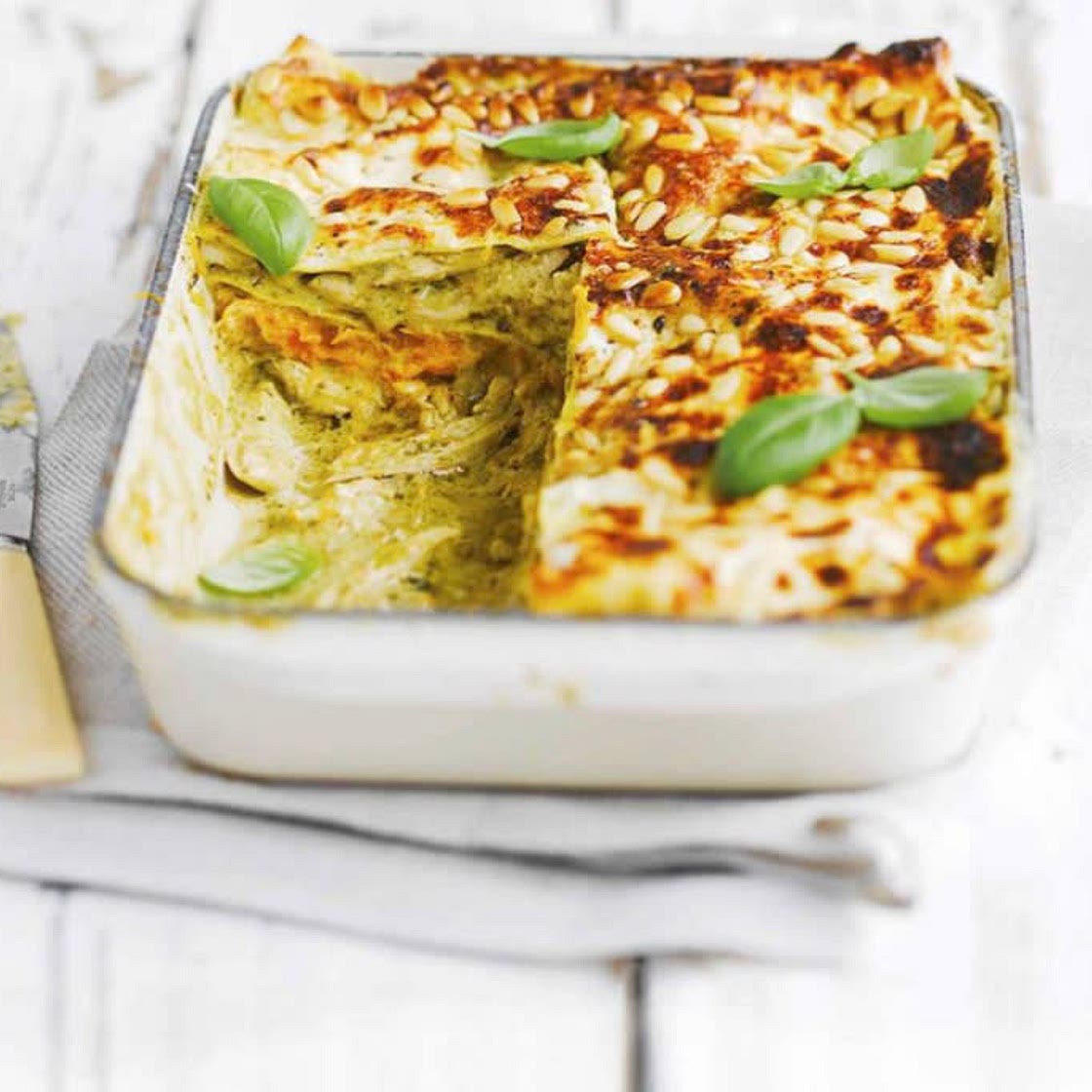 Chicken, Squash & Pesto Lasagne