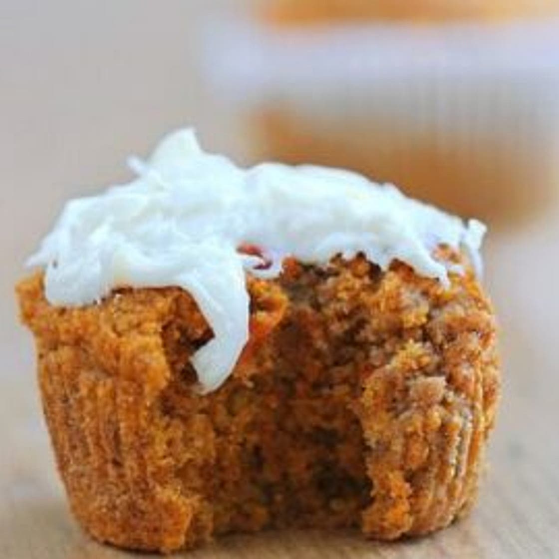Healthy Carrot Cake Cupcakes