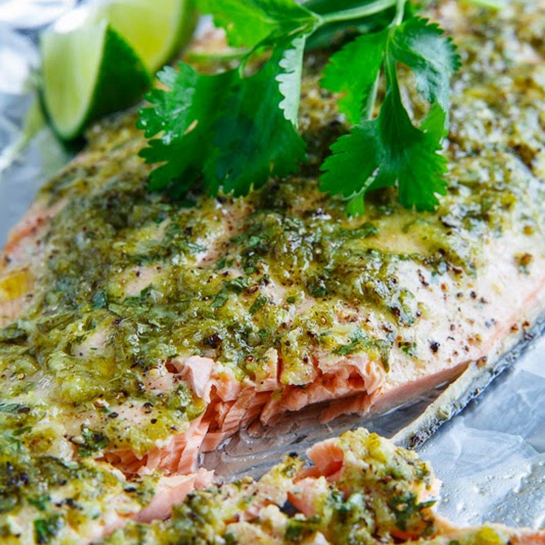 Cilantro and Lime Salmon
