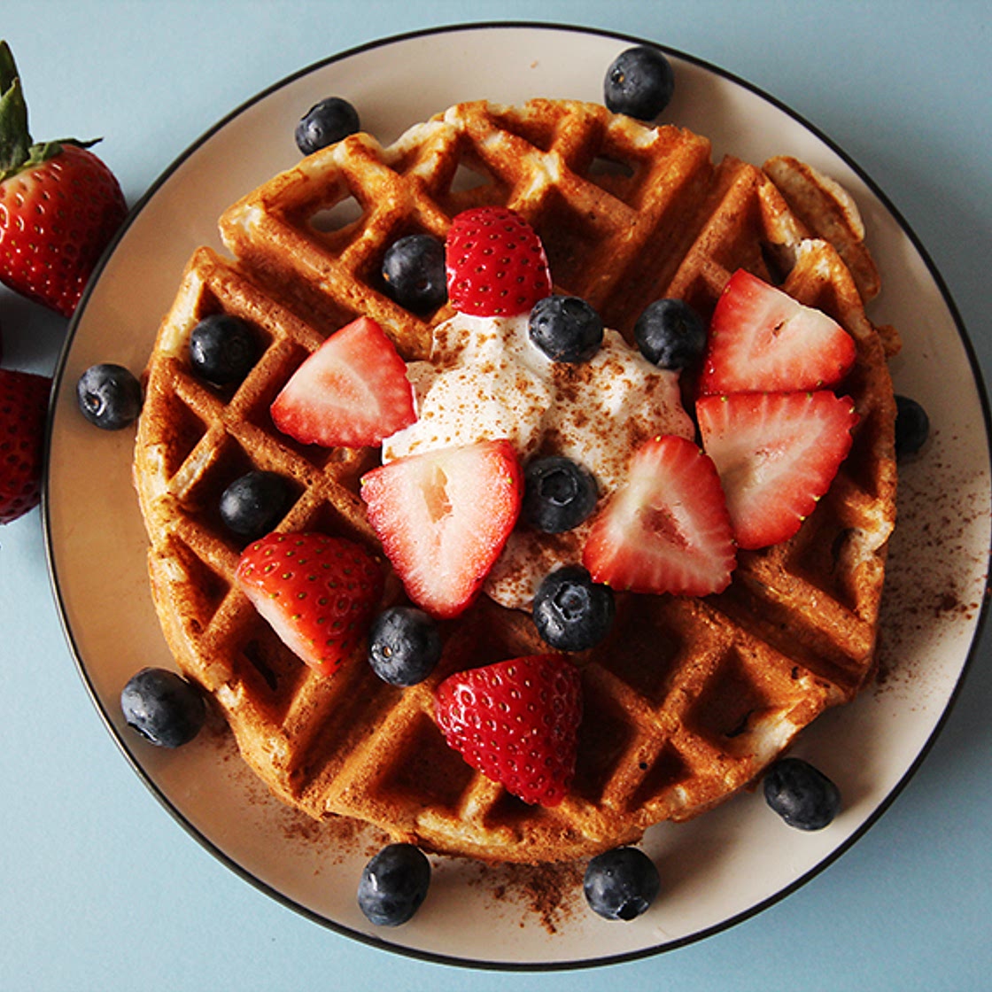 High Protein Flax Waffles