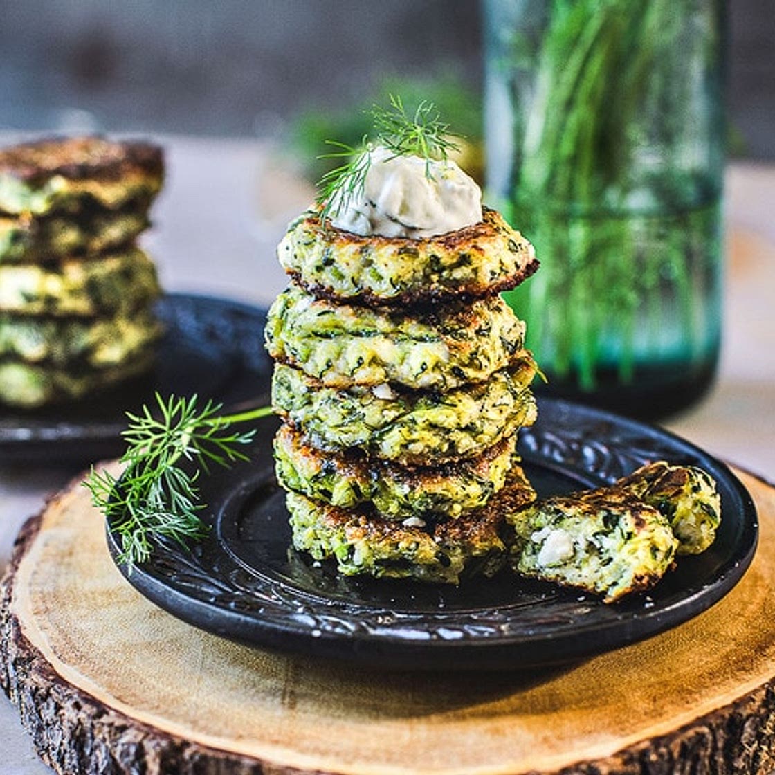 Crispy Light Zucchini Fritters!