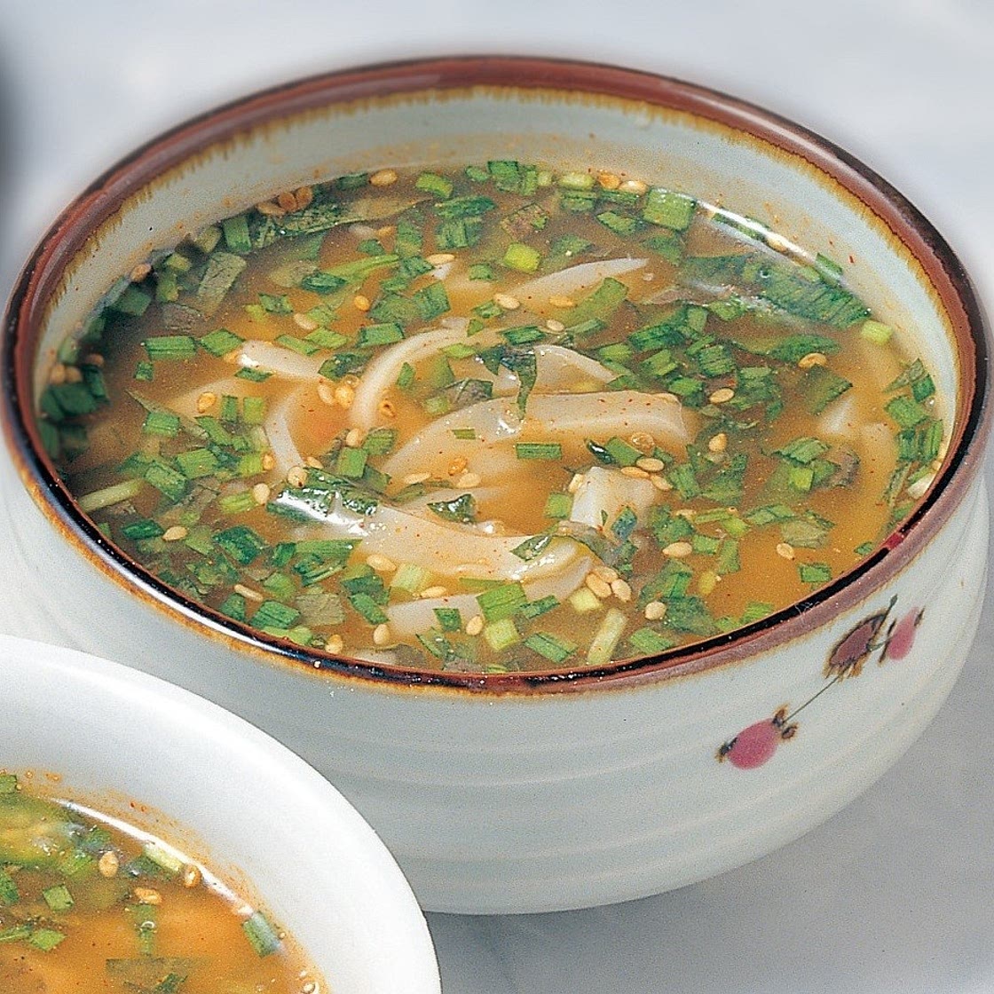 한치물회
