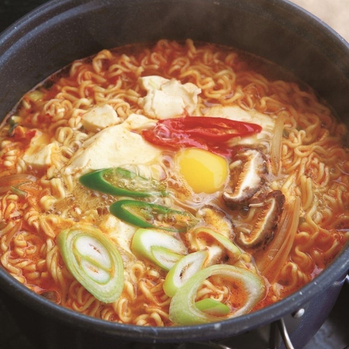 캠핑 순두부라면 만드는 법