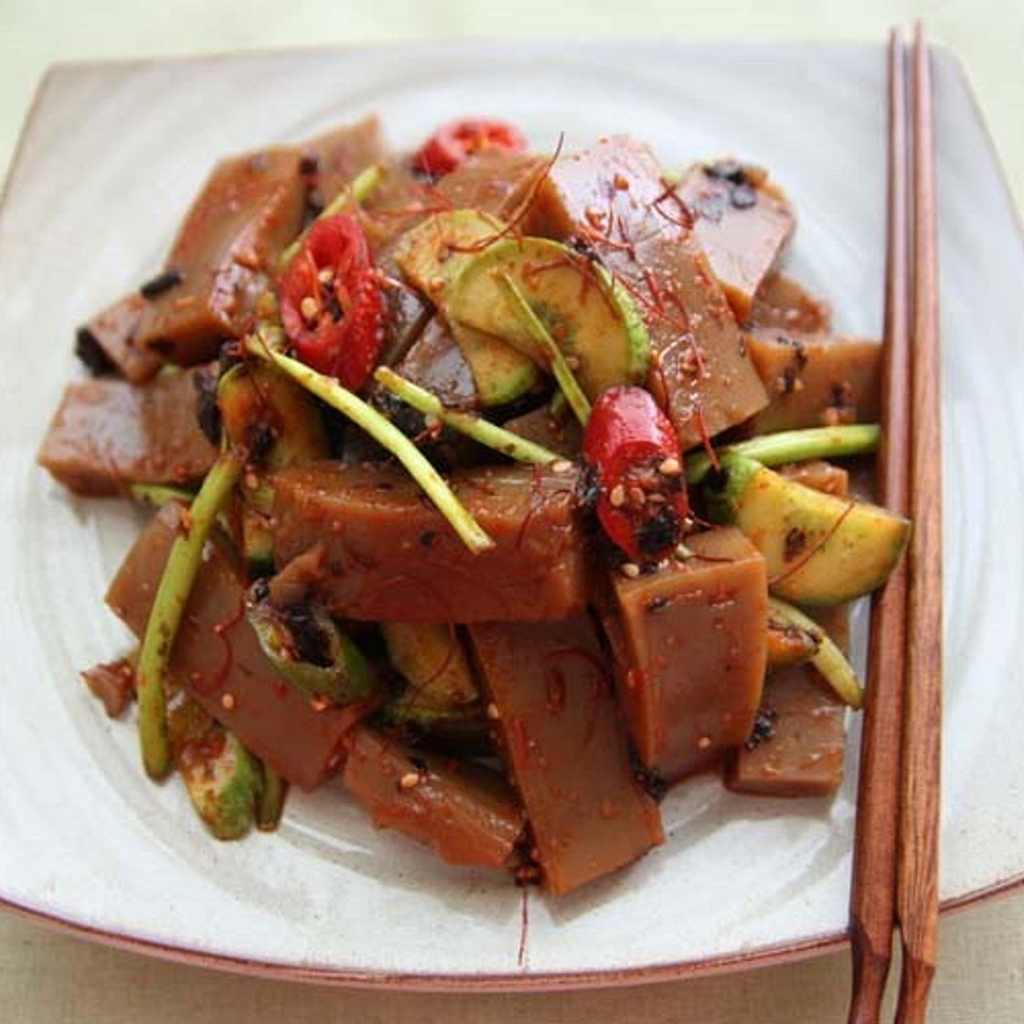 도토리묵무침 만드는 법