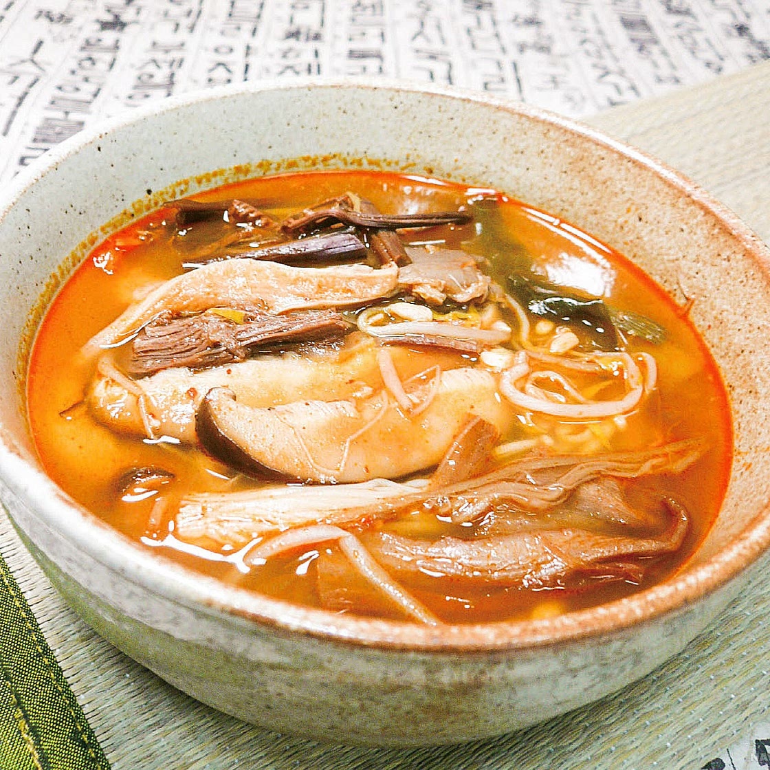 가을버섯육개장