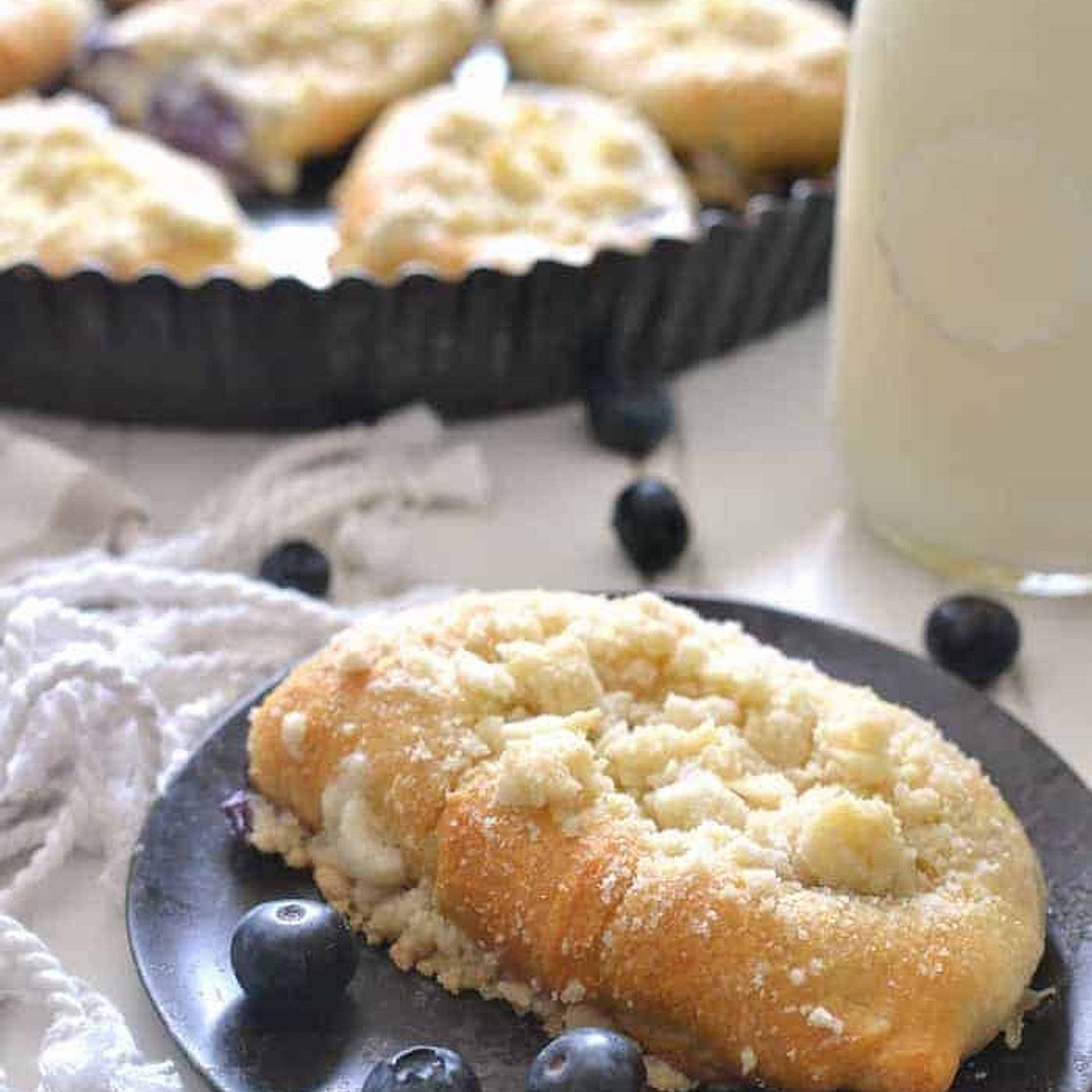 Blueberry Cheesecake Crescent Rolls