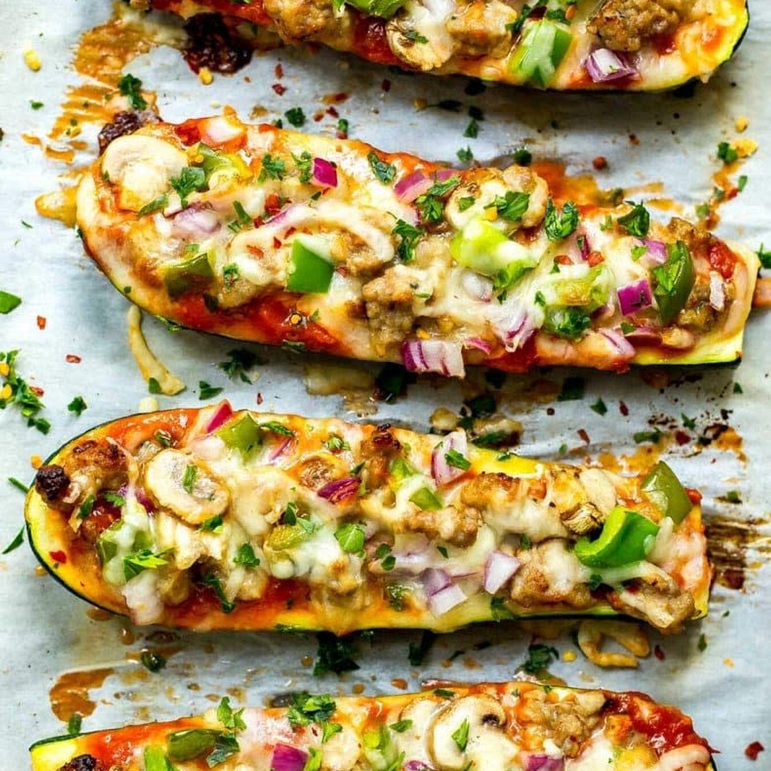 Easy 30-Minute Zucchini Pizza Boats
