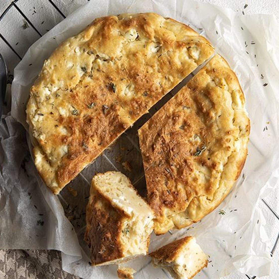 No-phyllo cheese pie