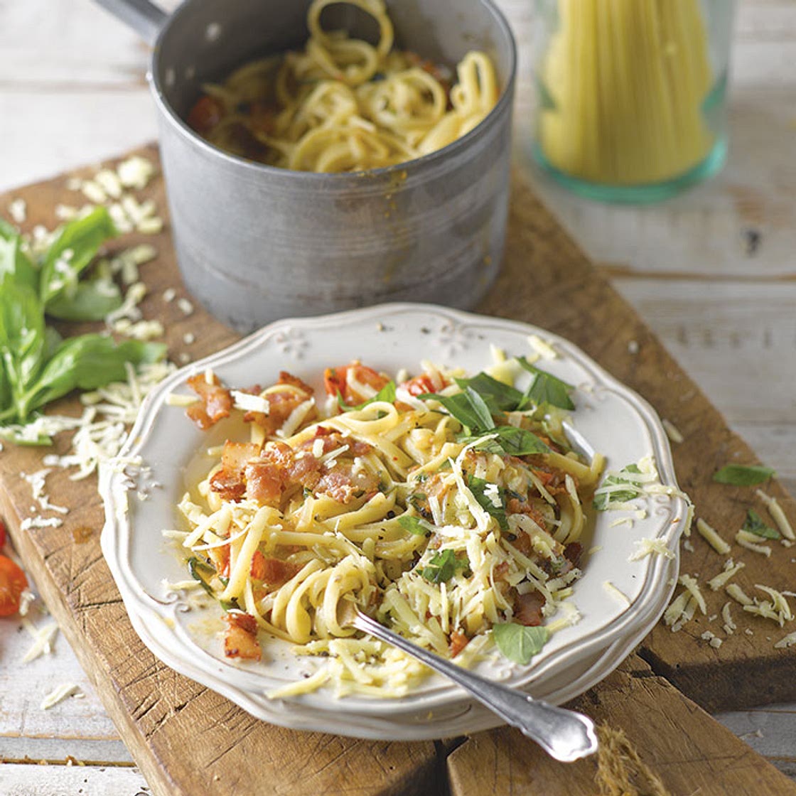 One Pot Bacon Pasta