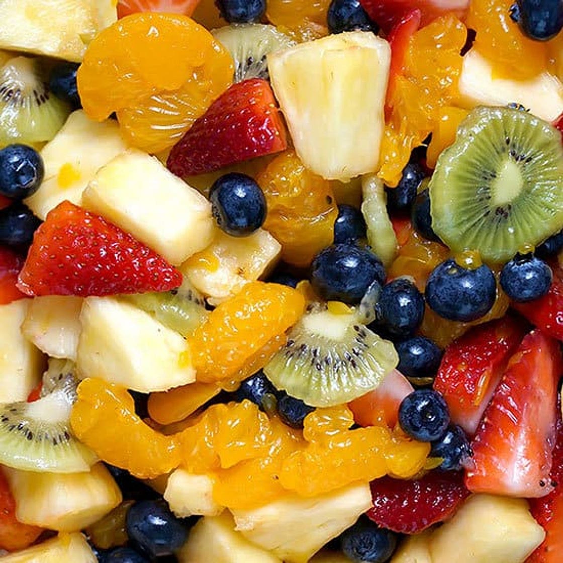 Fruit Salad with Honey Vanilla Dressing
