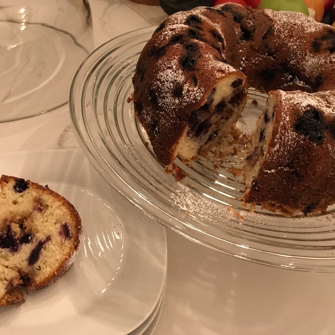 Blueberry Sour Cream Coffee Cake