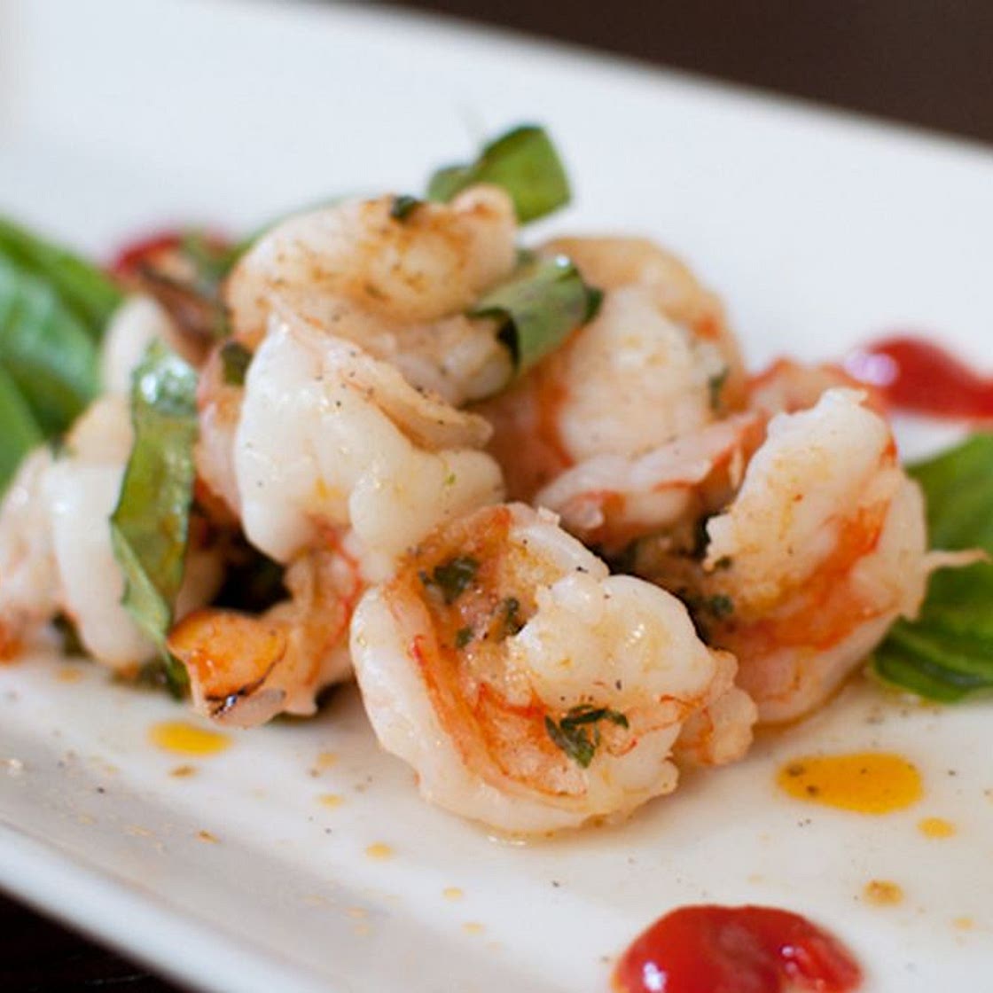 Grilled Shrimp Packets with Basil, Garlic and Red Curry Compound Butter