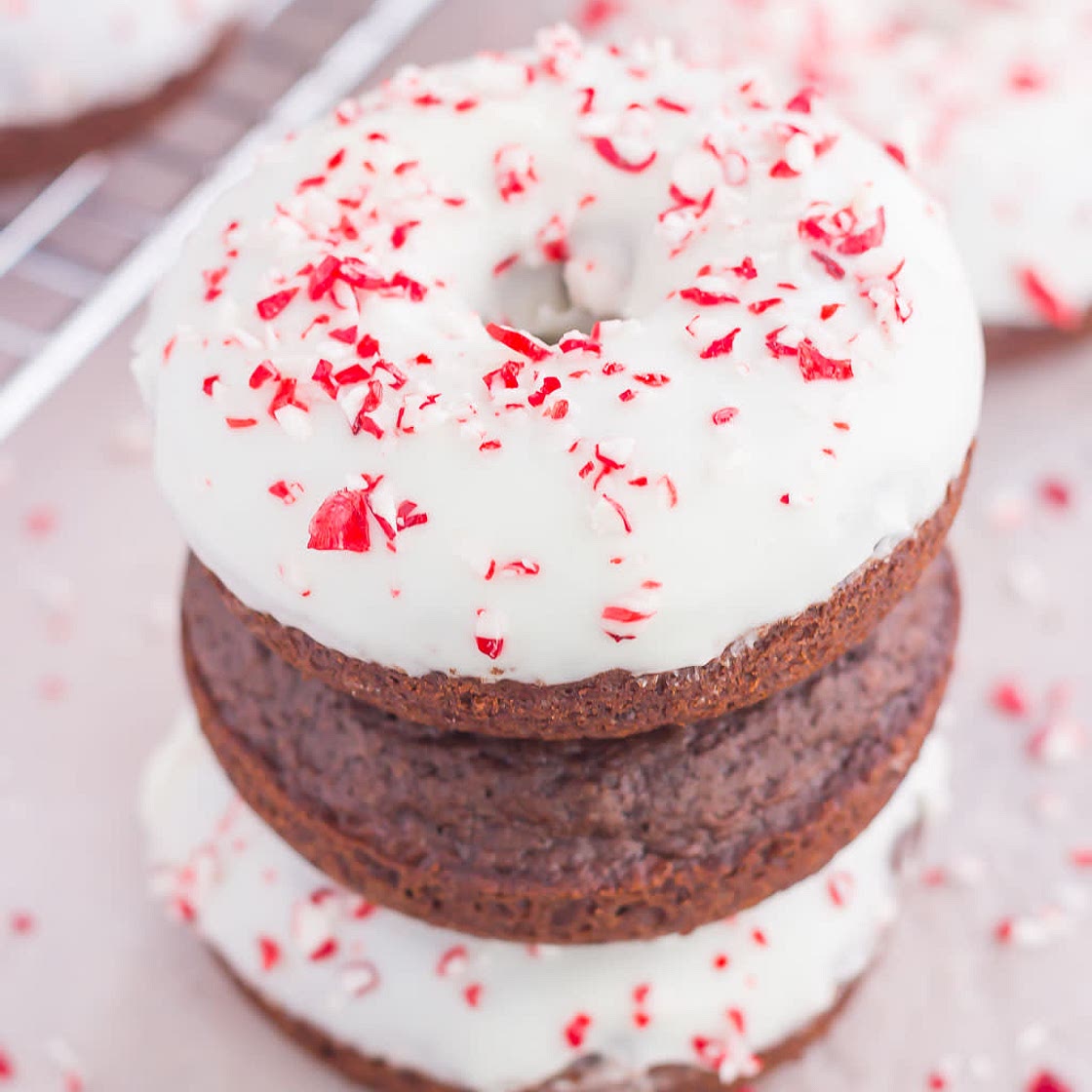 Chocolate Peppermint Donuts