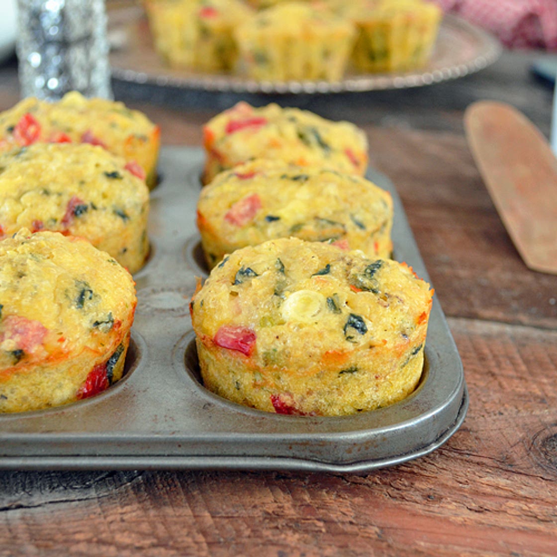 Muffins Déjeuner aux Œufs, Quinoa, Jambon et Légumes