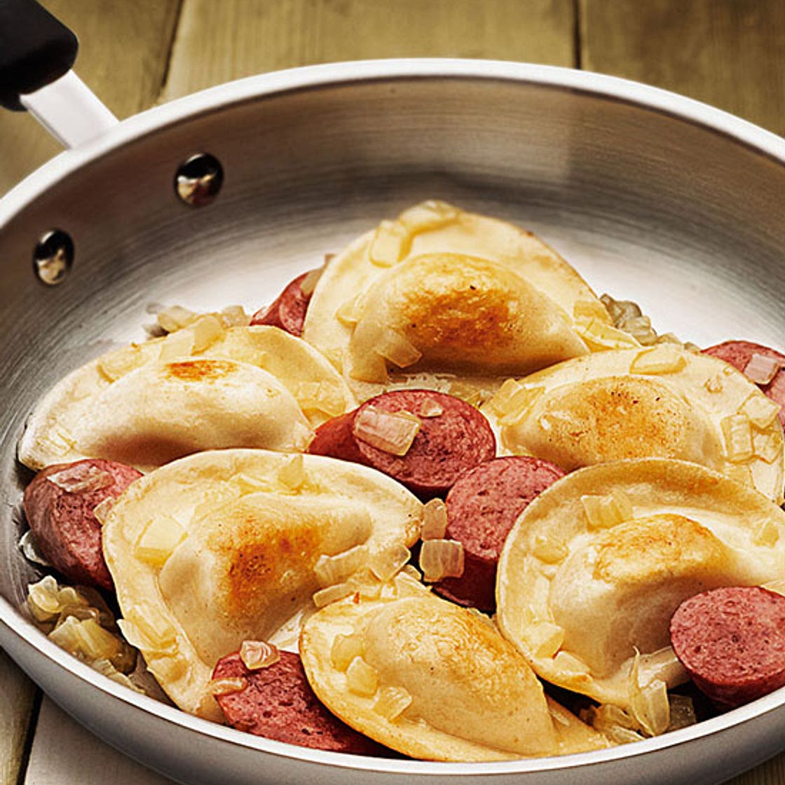 Classic Pierogies with Kielbasa/Freezer Meal