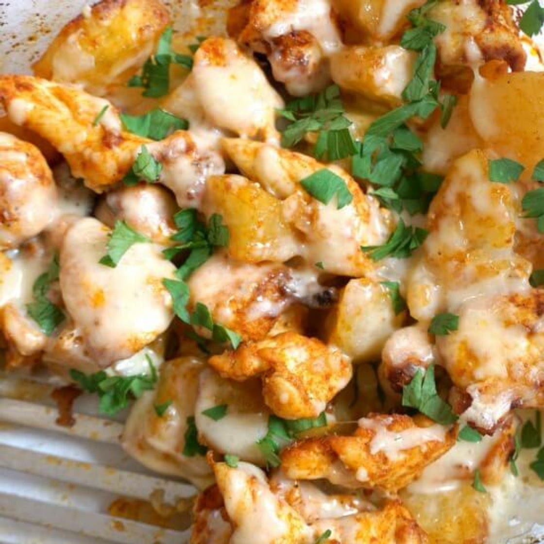 Cheesy Chicken Potato Bake