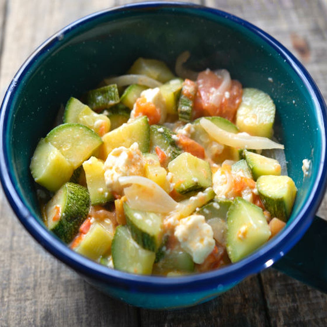Deliciosas calabacitas a la mexicana con queso fresco, ¡bajas en grasa!