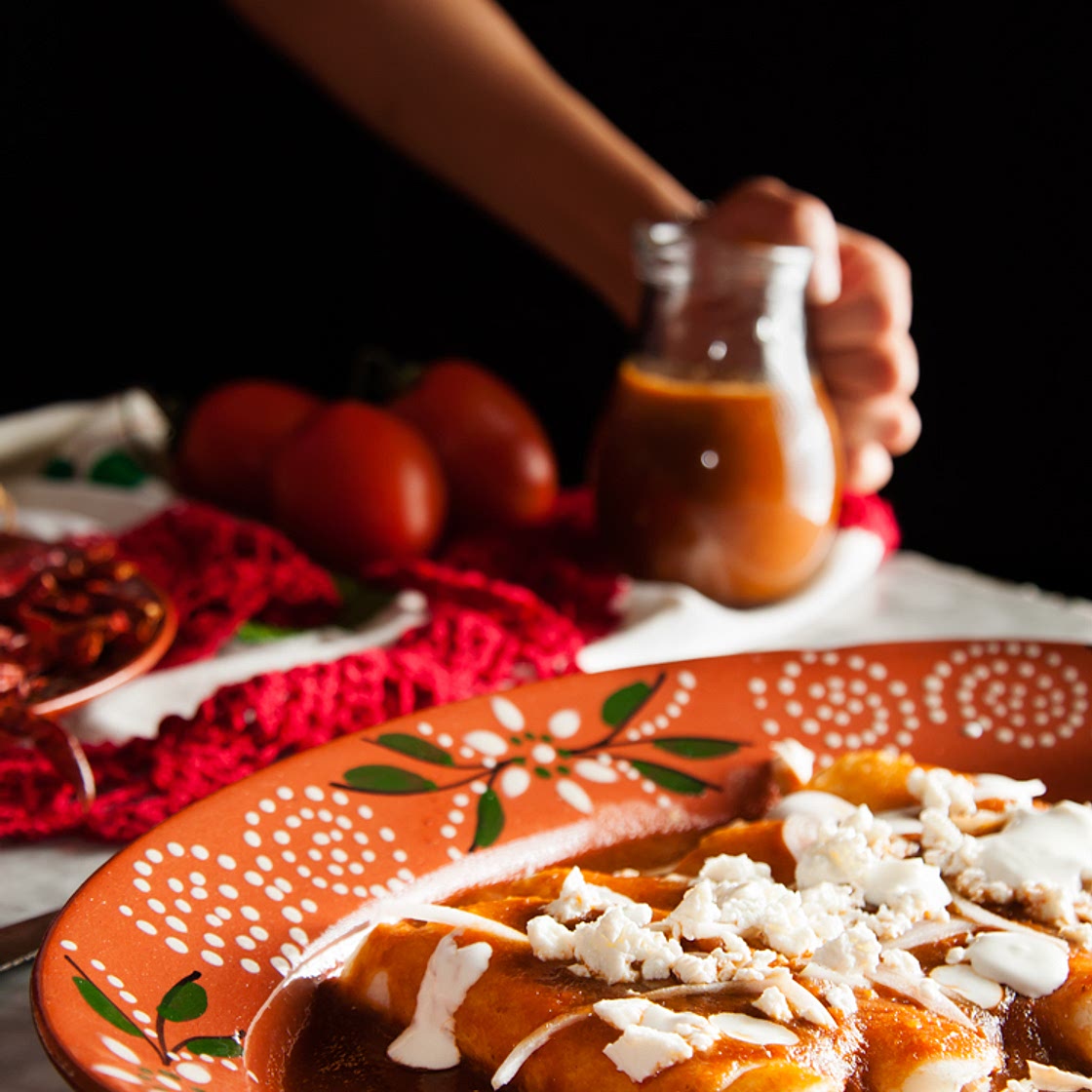 Receta de enchiladas rojas mexicanas