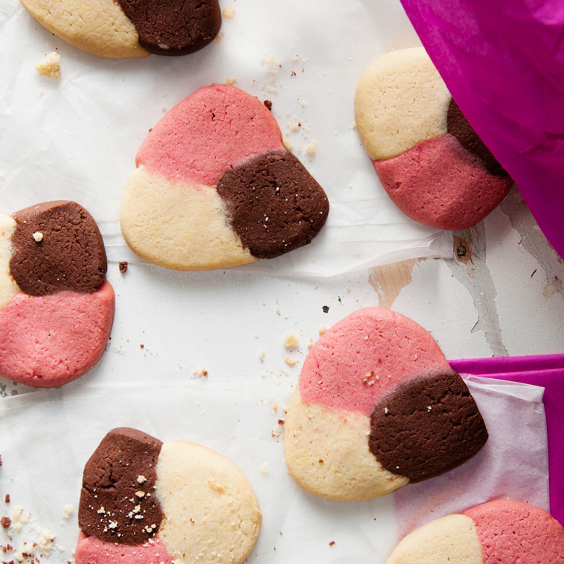 Receta de polvorones tricolor