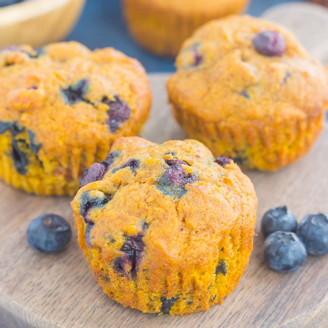 Pumpkin Blueberry Muffins