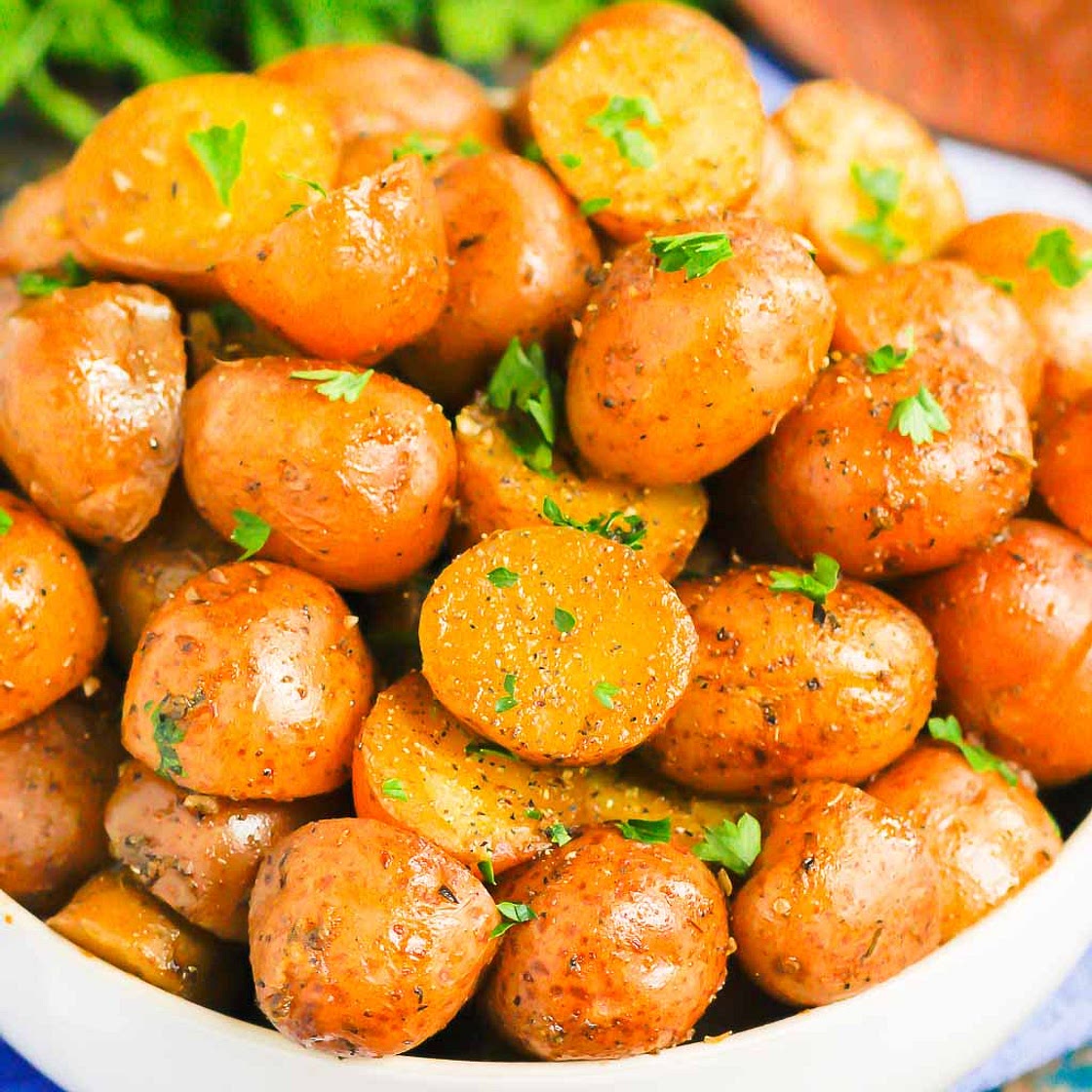 INSTANT POT GARLIC HERB POTATOES