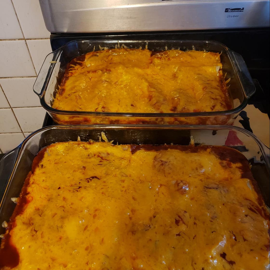 Enchanted Sour Cream Chicken Enchiladas