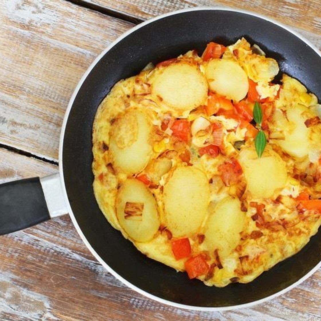 Tortilla vegana de tofu