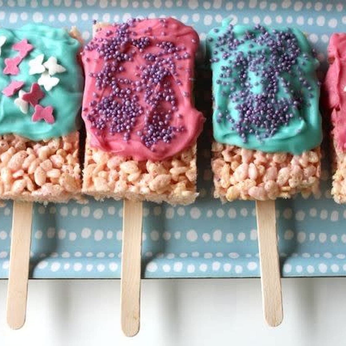 Rice Bubble Popsicles