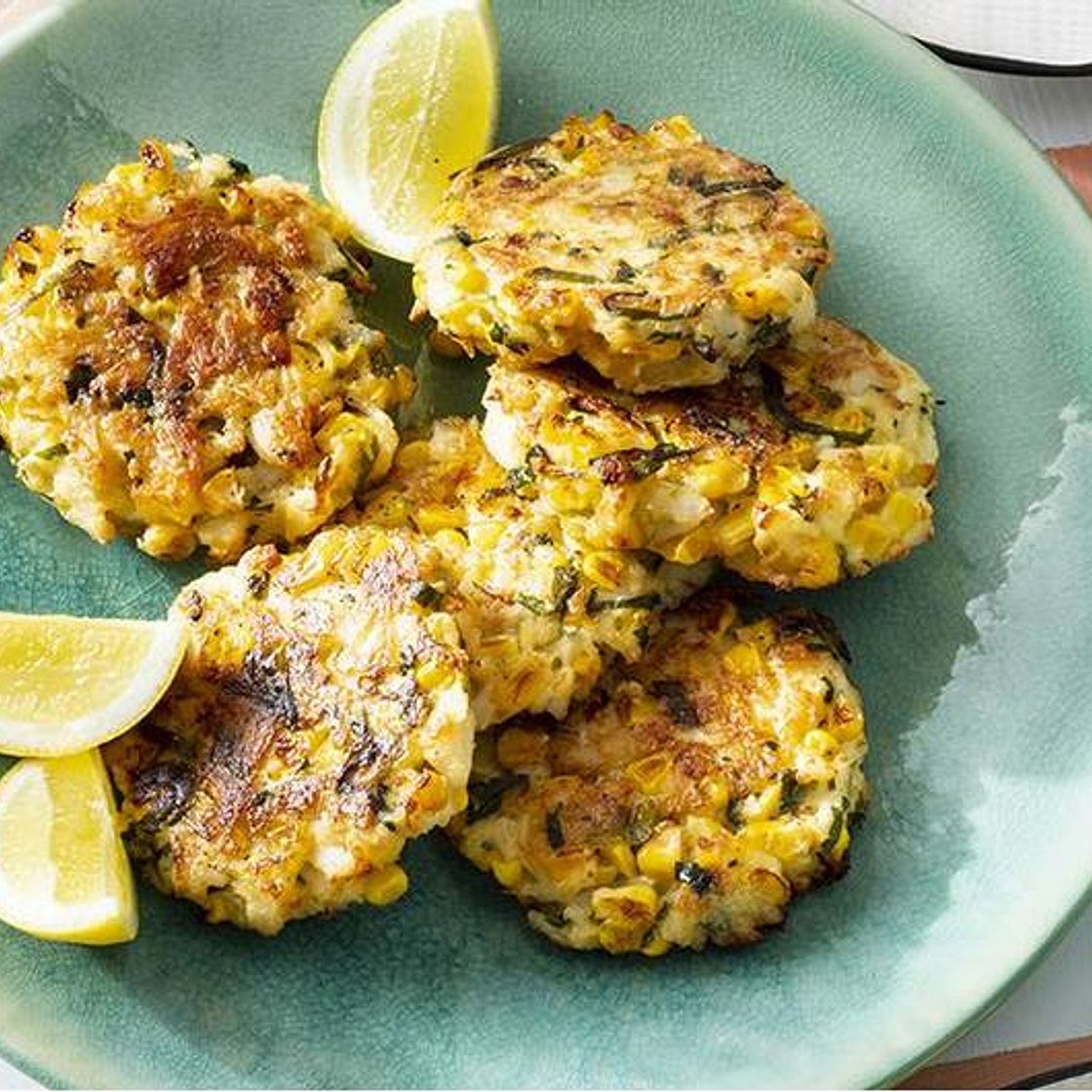 Air Fryer Crab and Corn Cakes