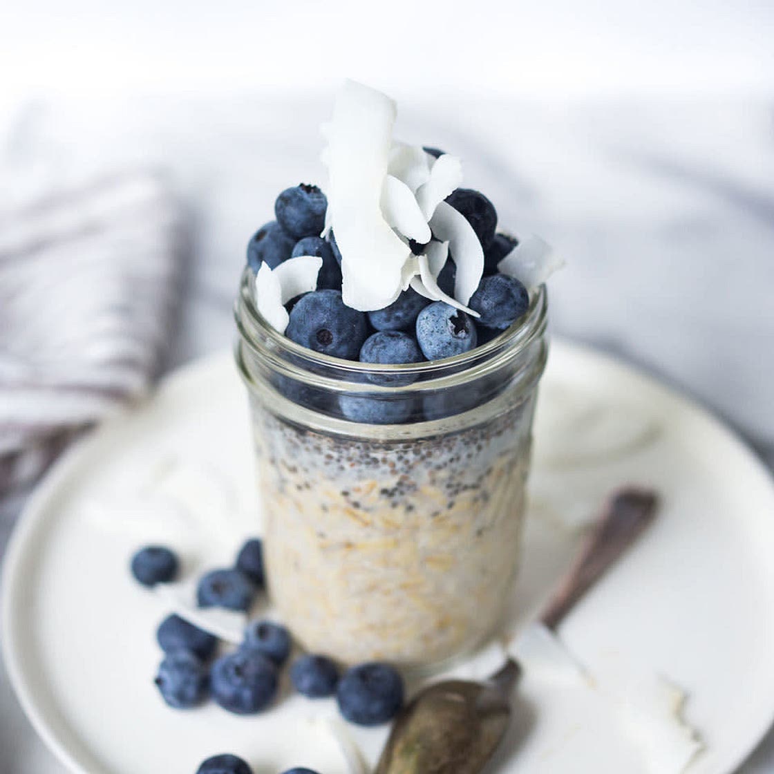 Blueberry Banana Overnight Oats