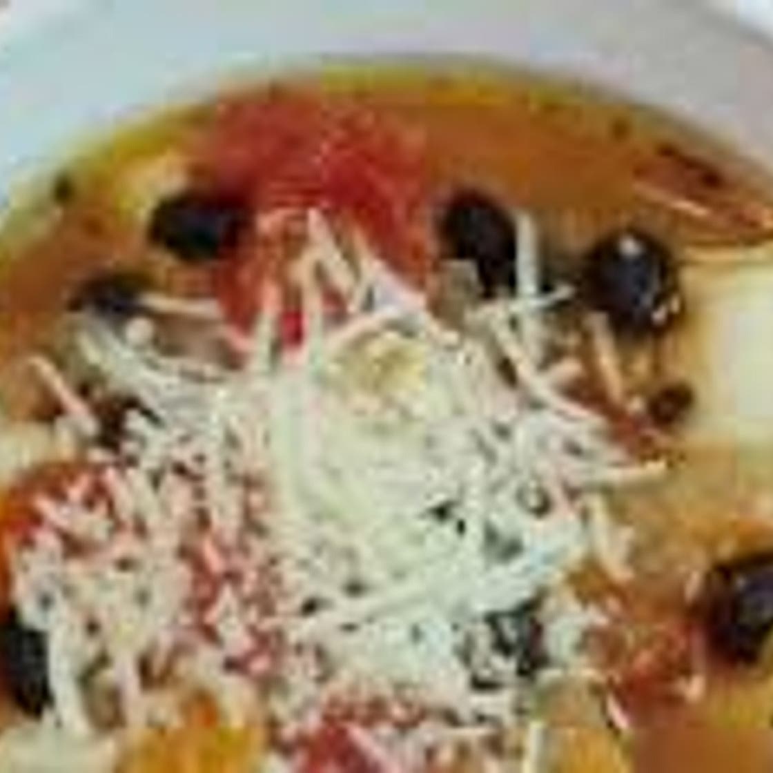 Tortellini and Black Bean Soup