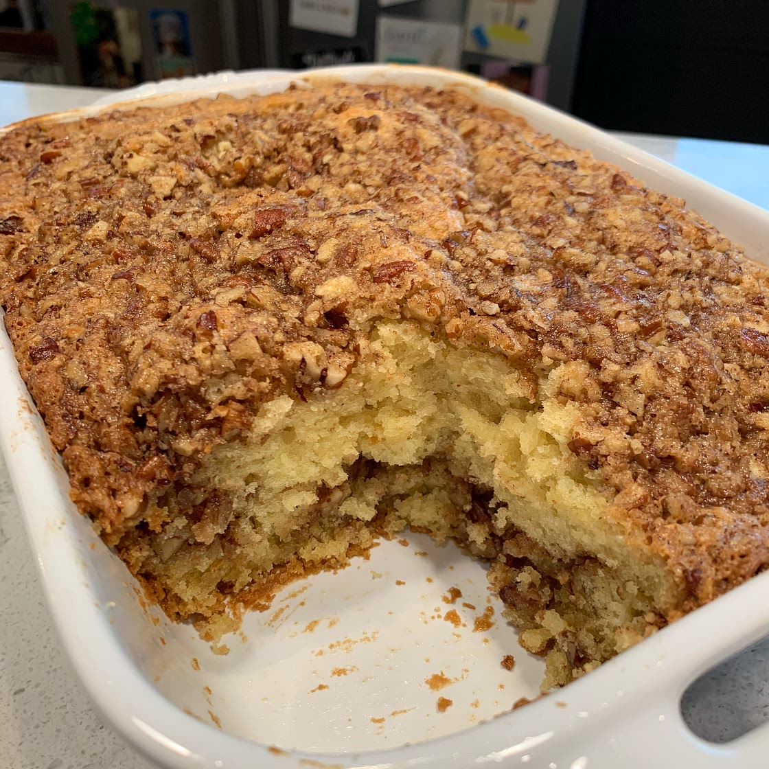Pecan Sour Cream Coffee Cake