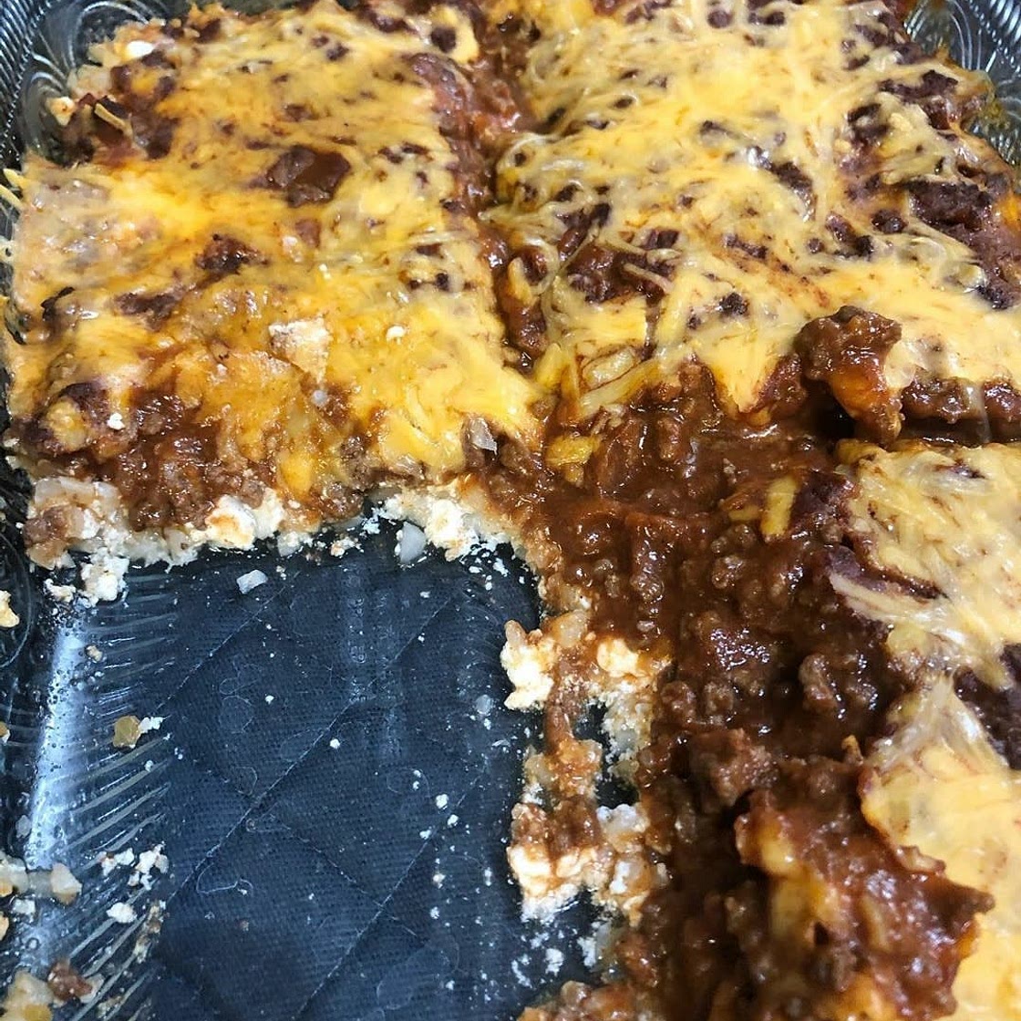 Taco Cauliflower Rice Casserole