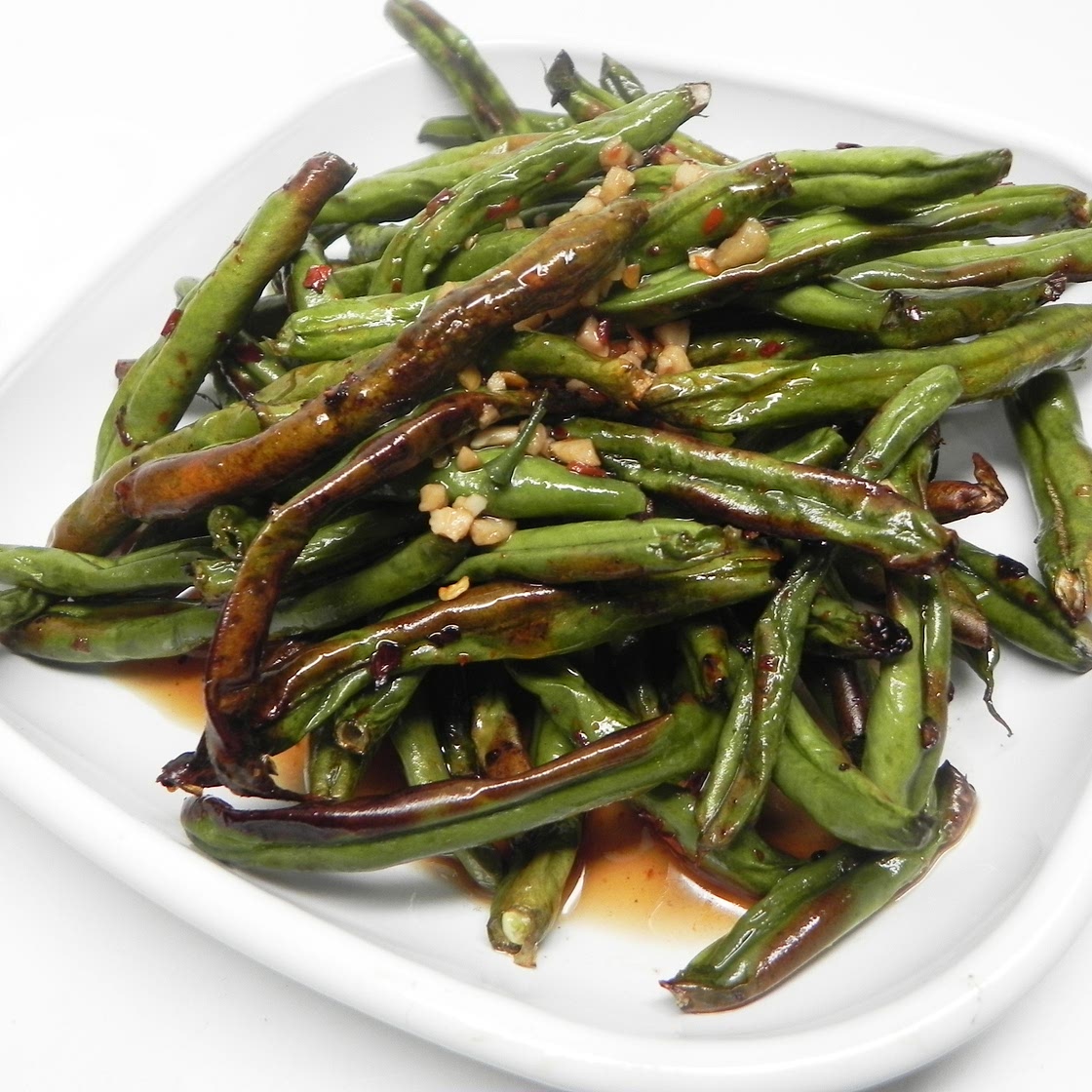 Air Fryer Spicy Green Beans