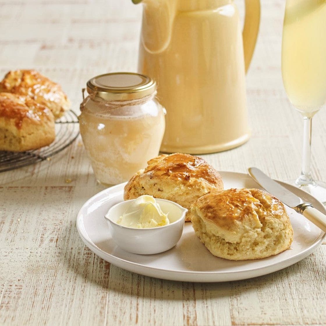 Honey and apple scones