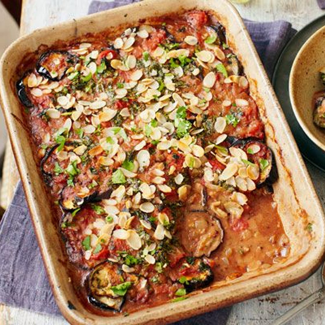 Spiced aubergine bake